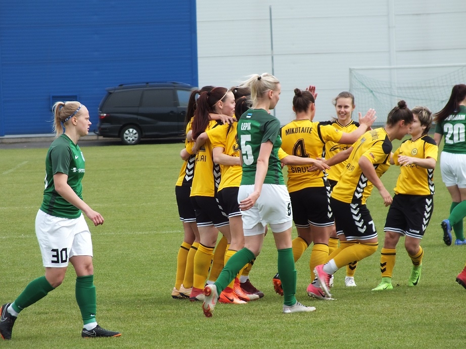 Baltijos moterų futbolo lygoje - svarbi "Gintros" pergalė