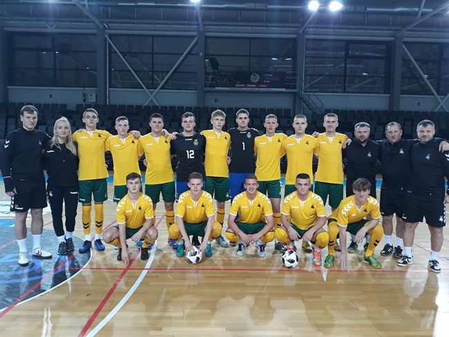 Jaunimo futsal rinktinė Prienuose mes iššūkį prancūzams 