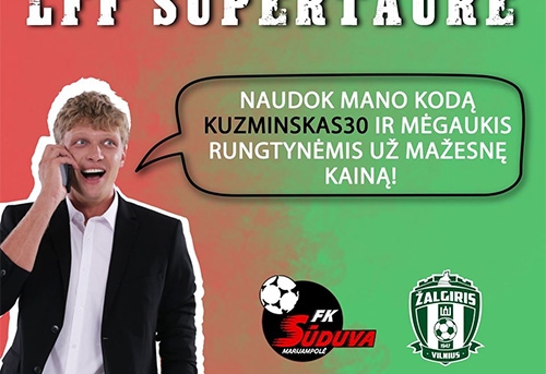 LFF rungtynių reklamai nusamdė krepšininkus