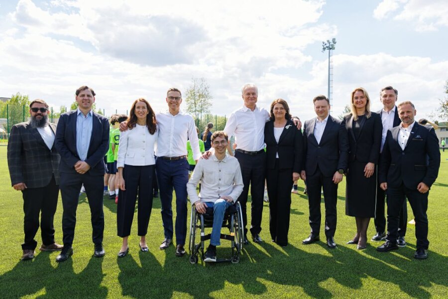LFF atstovai dalyvavo šventinėje futbolo klubo „Ataka“ treniruotėje Vilniuje
